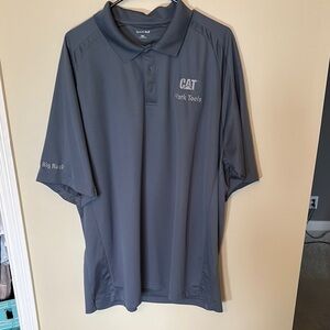 Men's Caterpillar Work Tools Gray Polo Shirt